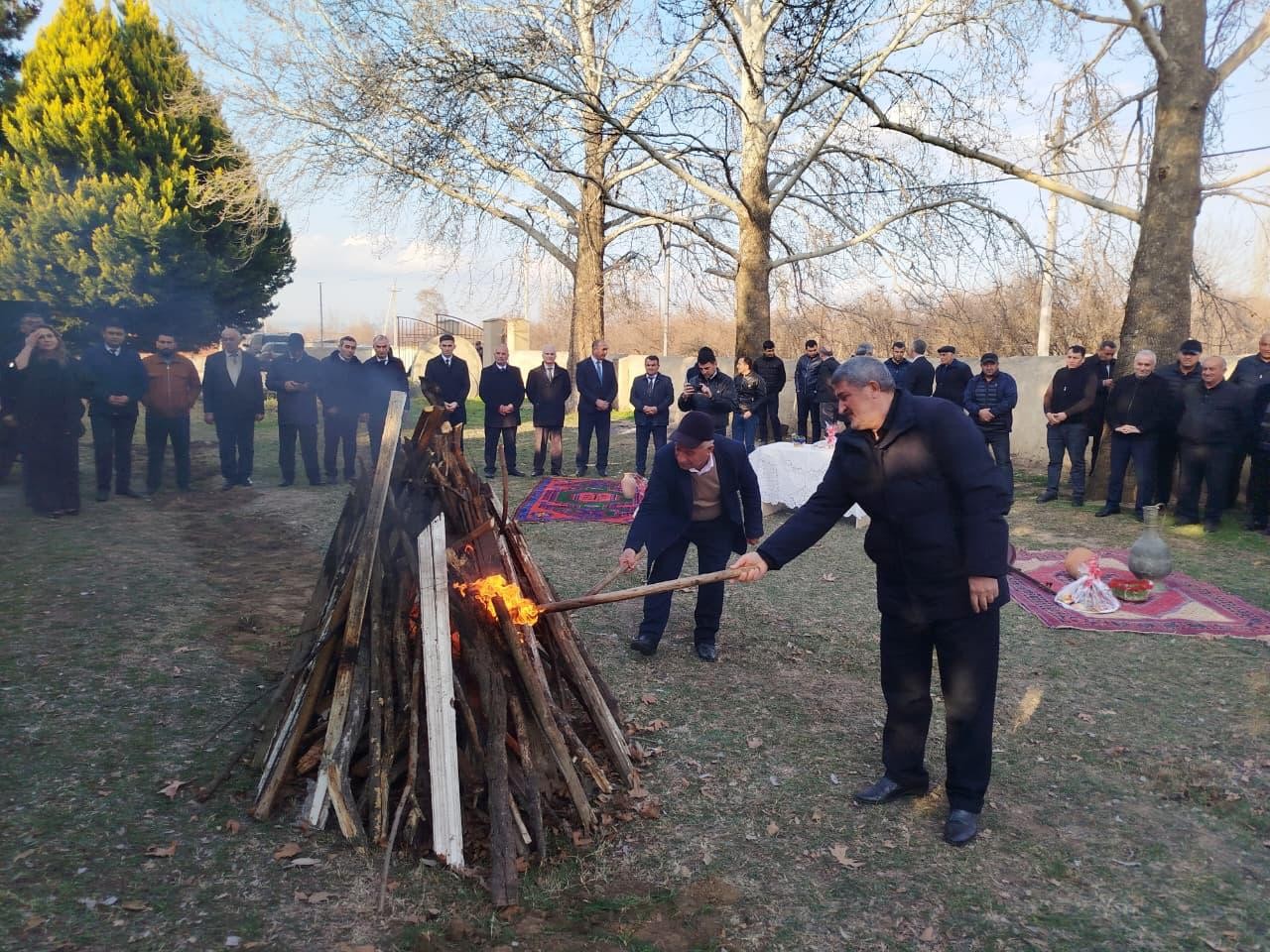 Goranboyun Hazırəhmədli kəndində Yel çərşənbəsi qeyd olundu - FOTOLAR